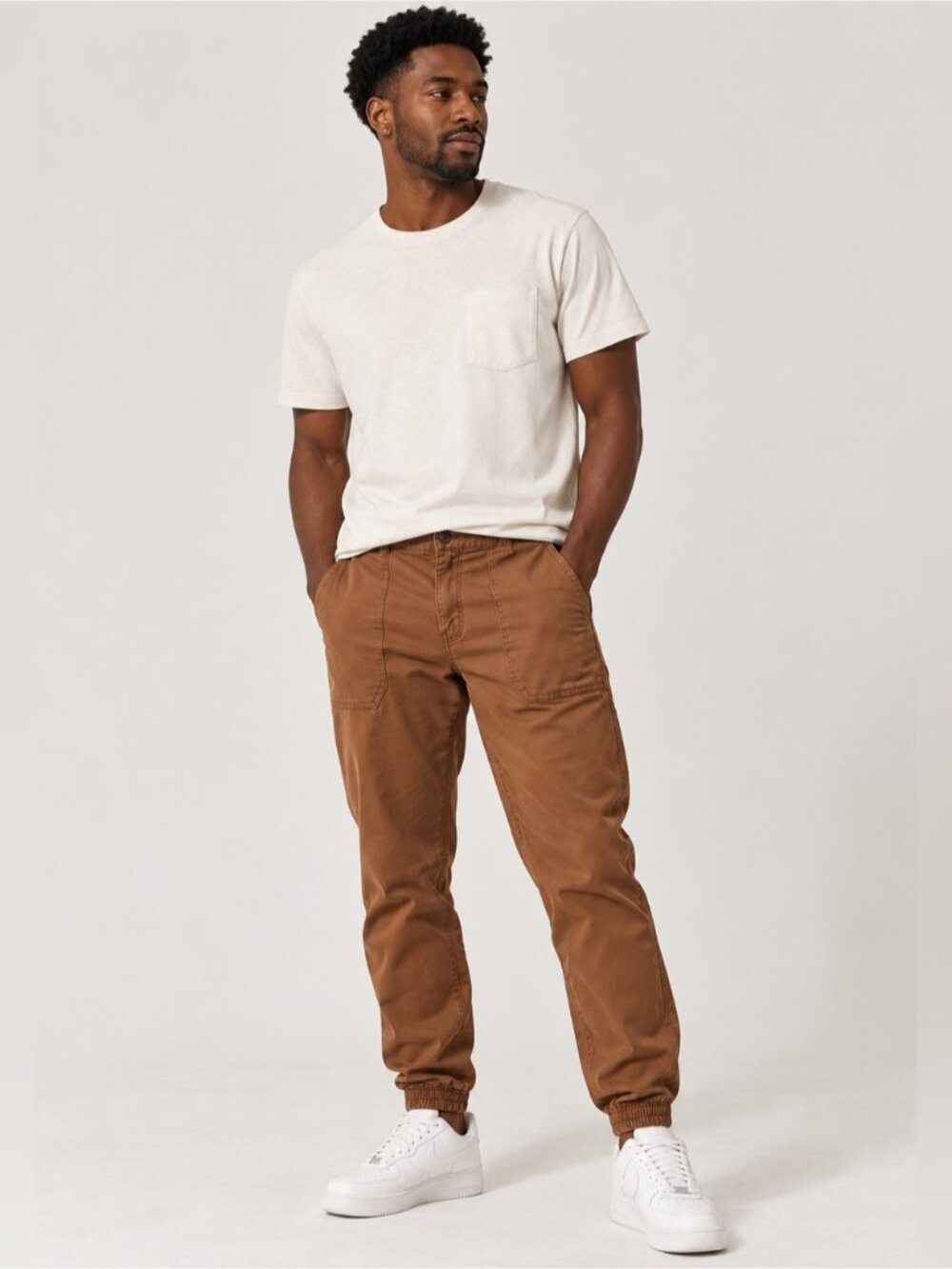 DUER Brown Utility Jogger Pants | 29 × 28